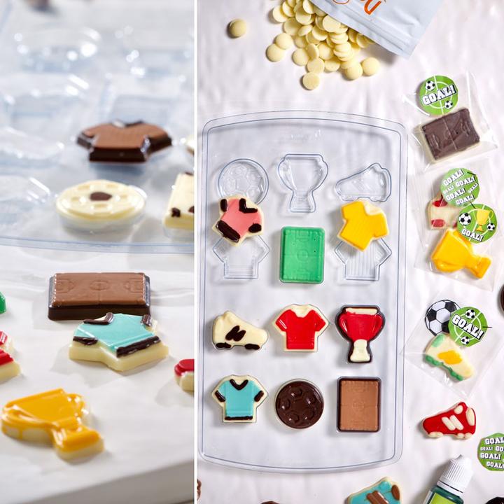 Immagine prodotto Decora Set calcio con stampo per cioccolato (4 cm)