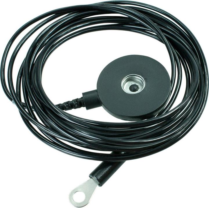 Actual product image Wetec Erdungsleitung, ESD, 10 mm DK/Öse 5,5 mm, 3 m, 1 MOhm (3 m)