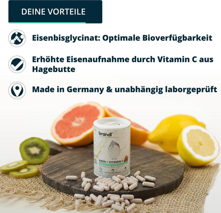 Image du produit Brandl-Nutrition Comprimés de fer (bisglycinate de fer) (1 pièce(s), Capsules, 60 g)