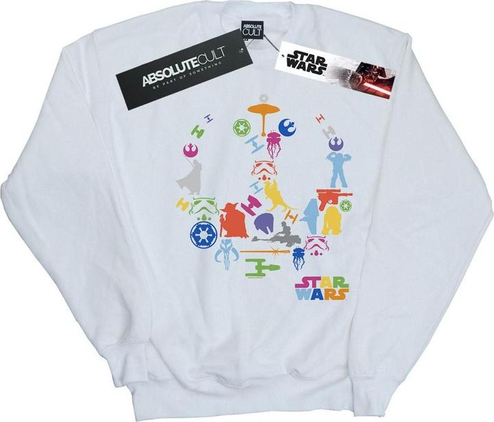 Actual product image Star Wars Womens/Ladies Silhouette Collage Sweatshirt (M)