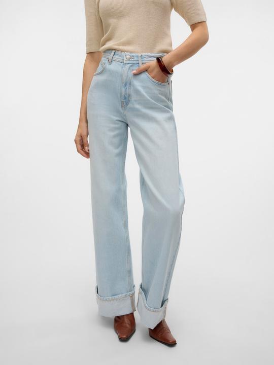 Immagine prodotto Vero Moda VMKATHY Super High Rise Weiter Beinschnitt Jeans Weit geschnitten (W26/L32)