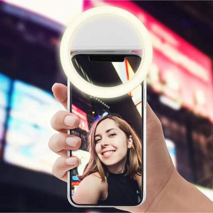 Produktbild T'nB Influence LED Ring Clip für Smartphone, 6500K,125 mAh Akku