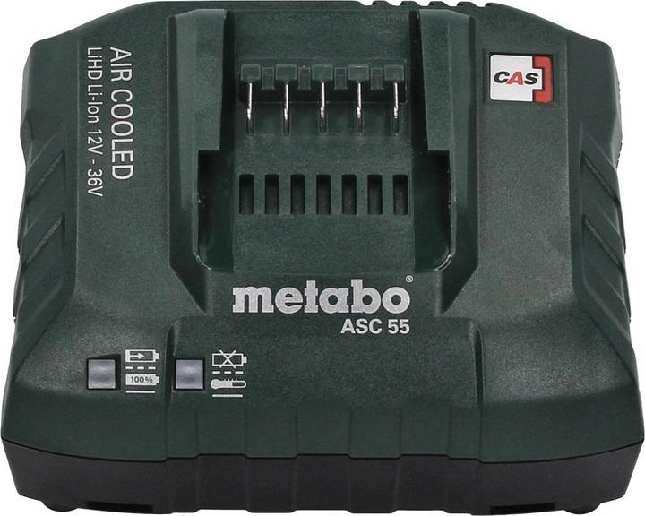 Image du produit Metabo Basic Set 1x batterie Li-Power 18 V 2,0 Ah CAS Li-Ion ( 625596000 ) + chargeur ASC 55 (18 V)