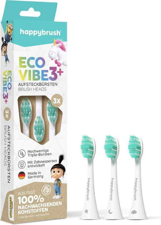 Actual product image happybrush Happy Brush ECO VIBE KIDS clip-on brushes Agnes (3 x)