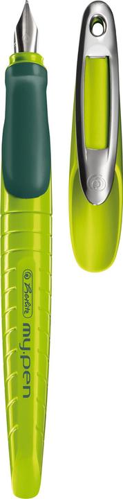 Herlitz Penna stilografica My Pen LH Lemon/Blue in blister (Verde, 1 x)