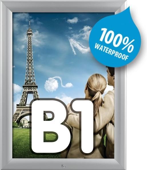 Produktbild Twinco TWIN LIGHT Snapramme Vandtaet B1 70x100 Alu 17x762x1062mm (12stk) - (12 pce pr. )