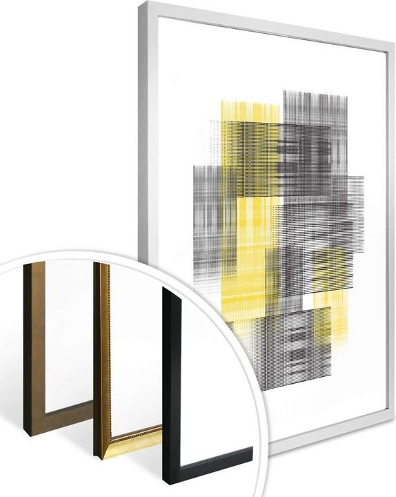 Produktbild Trenddeko Yellow grid (30 x 40 cm)