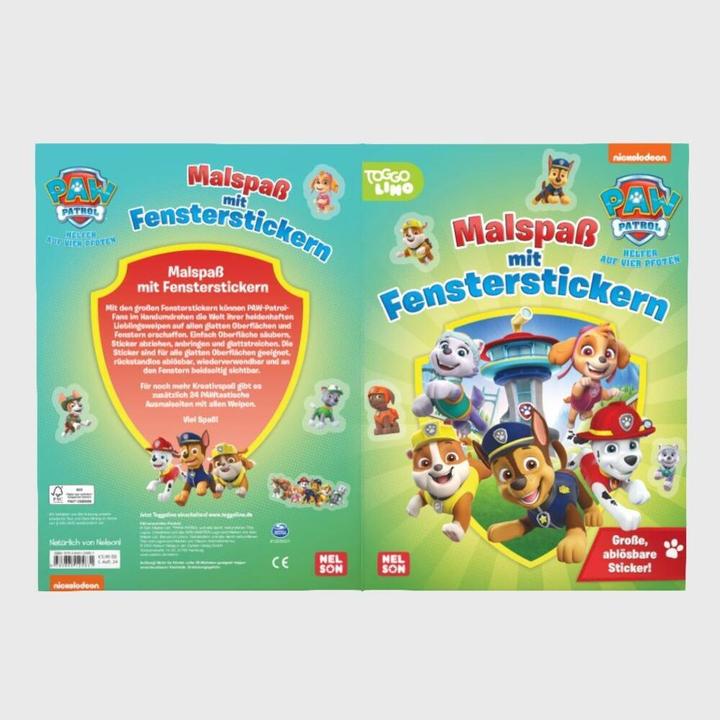 Immagine prodotto PAW Patrol: divertimento da colorare con gli adesivi per le finestre