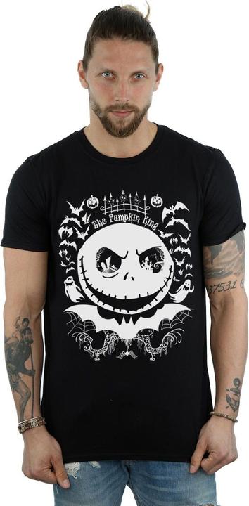 Actual product image Disney Mens Nightmare Before Christmas Jack The Pumpkin King T-Shirt (5XL)