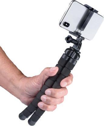 Actual product image Vivanco Flexible tripod for smartphones and action cams, black