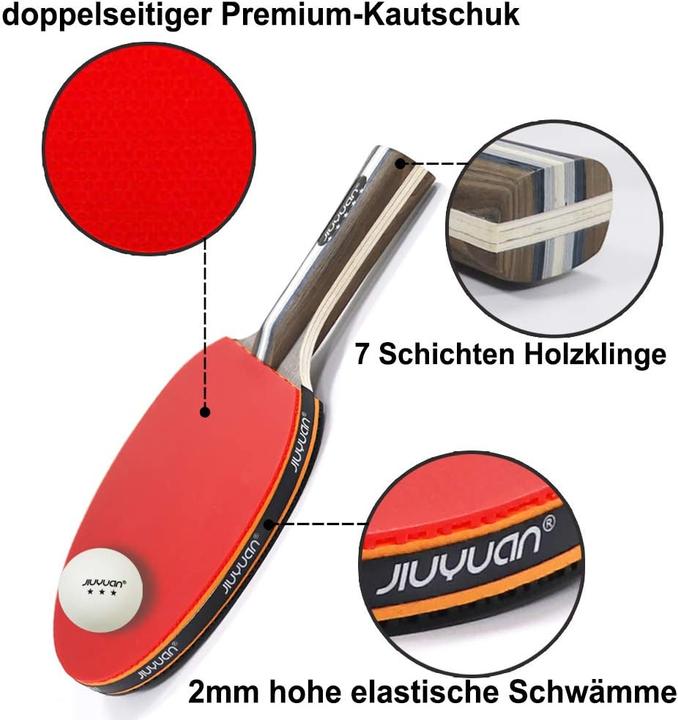 Produktbild Jiuyuan 7-teiliges Tischtennis-Set