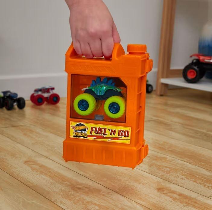 Actual product image Hot Wheels Monster Trucks Stunt N' Go Fossil Fuel Playset (EC)