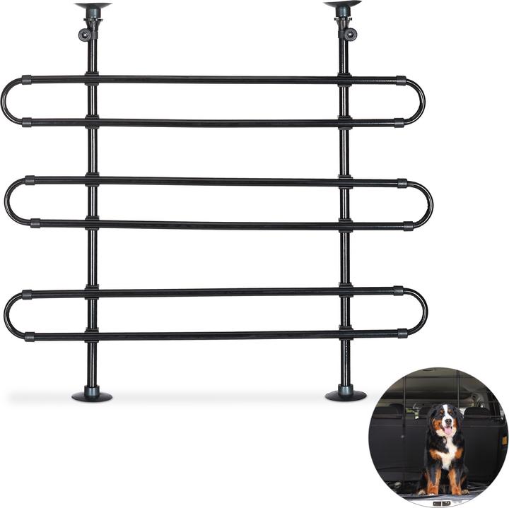 Image du produit Relaxdays Grillage pour chiens en voiture, protection (Chien, Ouverture complète)