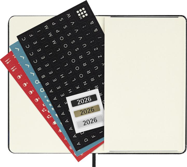 Produktbild Moleskine Taschenagenda Hard Cover Weekly (90 x 140 mm, Englisch)