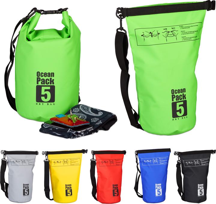 Immagine prodotto Relaxdays Zaino impermeabile ocean pack 5L (5 l)