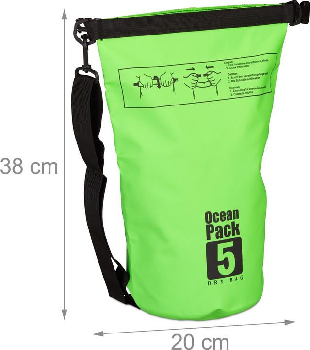 Immagine prodotto Relaxdays Zaino impermeabile ocean pack 5L (5 l)