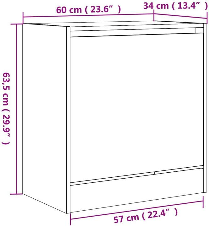 Image du produit VidaXL Jennica (60 x 34 x 63.5 cm)