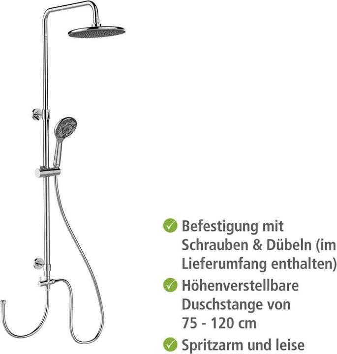 Produktbild Wenko Water Saving Duschsystem chrom