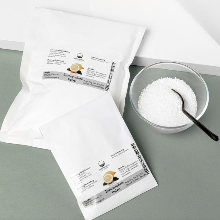 Produktbild Drogerie Abderhalden Zitronensäure (1 x 250 g)