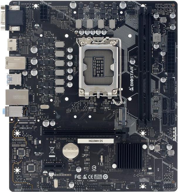 Actual product image Biostar Płyta główna H610MH D5 (LGA 1700, Intel H610, mATX)