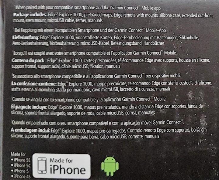 Actual product image Garmin Edge Explore 1000 (3")