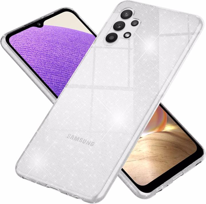 Produktbild Nalia Klare Glitzer Silikon Handyhülle (Samsung Galaxy A32 5G)