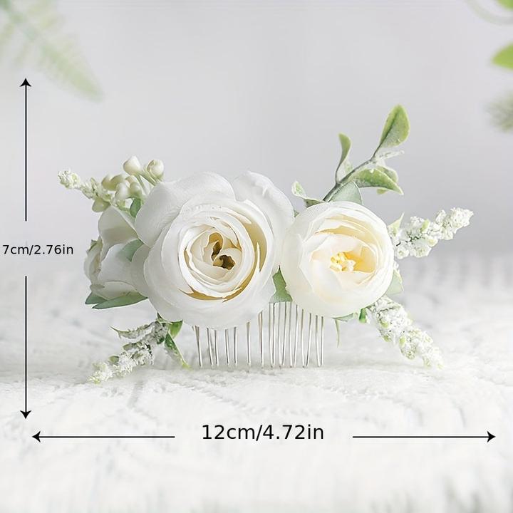 Produktbild Activity Board 1 Stück Handgefertigter Blumen-Haarkamm, Hochzeits-, Party- und Alltags-Accessoire - Metall und (1 Stk.)