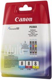 Produktbild Canon BJ Cartridge CLI-8 C/M/Y Multi pack SEC (M, Y, C)