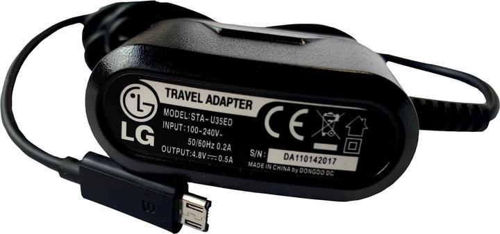 LG Charger STA-U33/U34/U35, 0.5A, Micro USB, black, Bulk