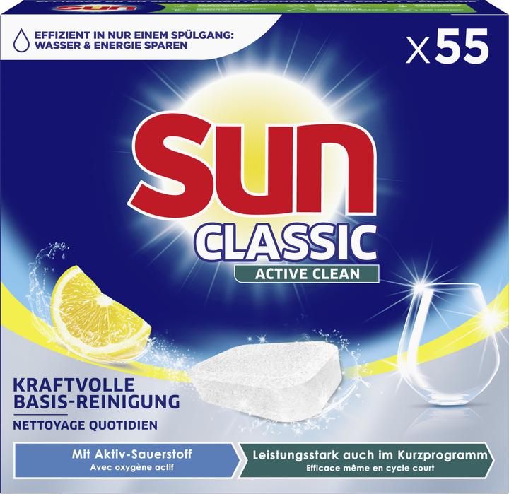 Immagine prodotto Sun Classic Active Clean (Compresse, 55 Cicli di lavaggio)