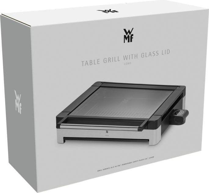 Productafbeelding WMF Tafelgrill Elektrische Elektrische Grill met Glazen Deksel Touchbediening Lono 2200W