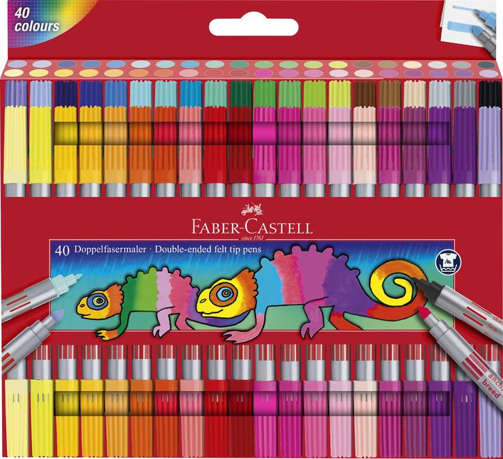 Faber-Castell Pittore a doppia fibra (Multicolore, 40 x)