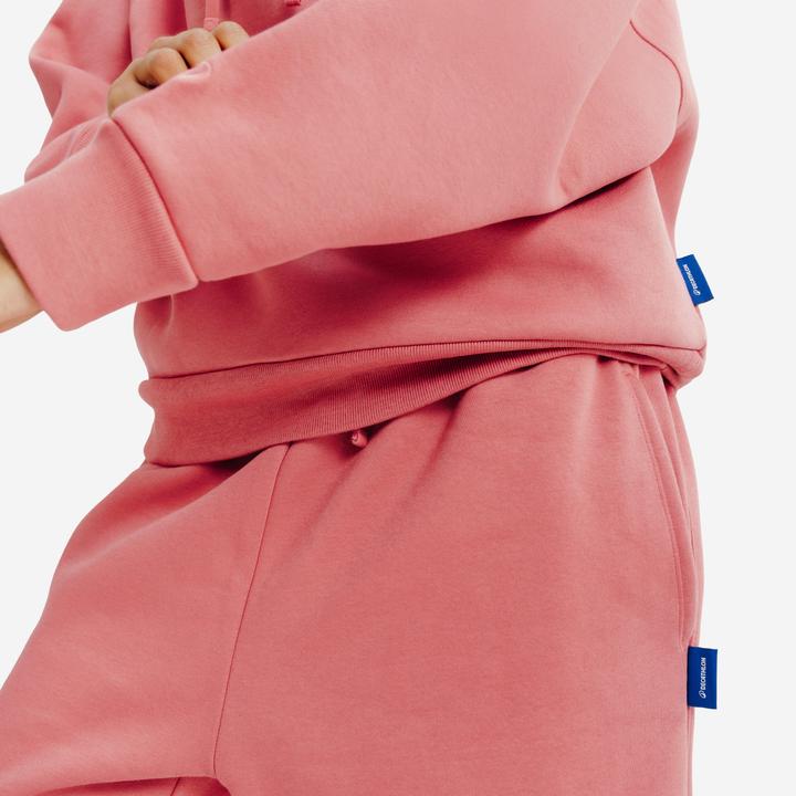 Actual product image Decathlon Women's hoodie, Elementals, pink (XS)