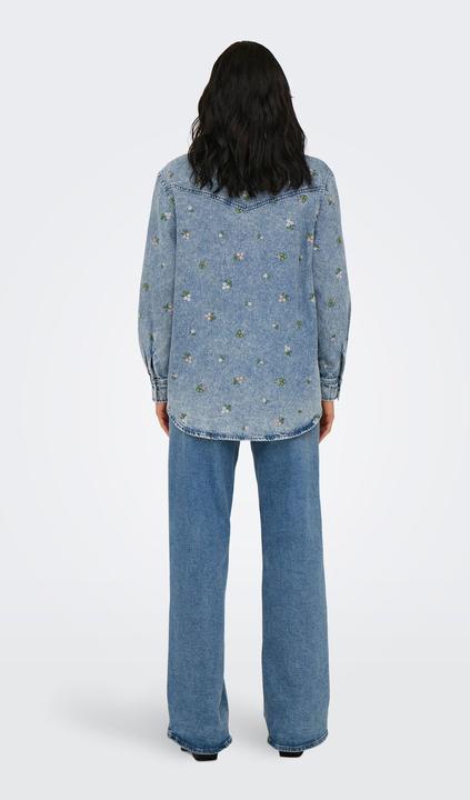Image du produit Only Onlvera L/S Flower Emb Shirt Dnm Yor (XS)
