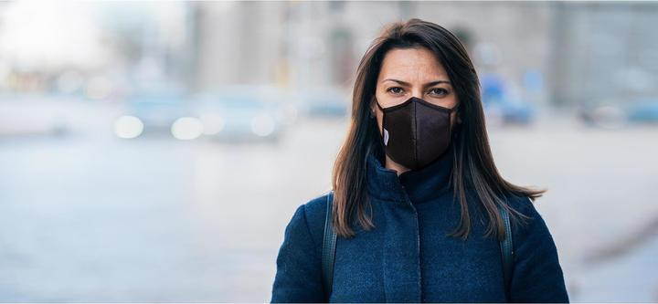 Immagine prodotto Unrepa Maschera comunitaria in tessuto LIVIPRO Compact, lavabile, taglia M (1 x)