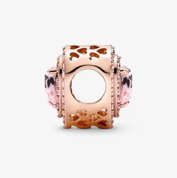 Image du produit Pandora Coeur Rose Charms/Beads (Argent, Alliage métallique)