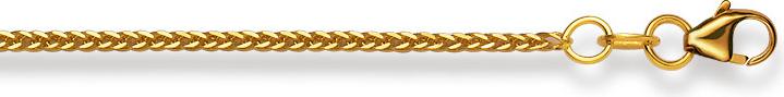 Immagine prodotto Natsumi Schmuck Collana in oro giallo 18K/750 coda di volpe 1mm (Oro giallo 750/18 K Oro giallo, 42 cm)