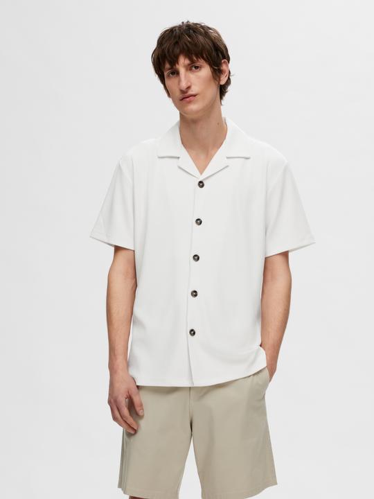 Image du produit Selected Homme Chemise à col cubain côtelé et à manches courtes (XL)