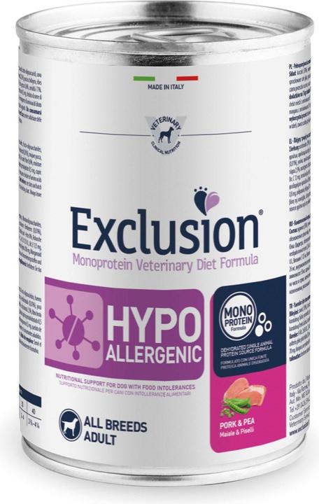 Image du produit Exclusion Porc et pois hypoallergéniques (Adulte, 1 pcs, 400 g)