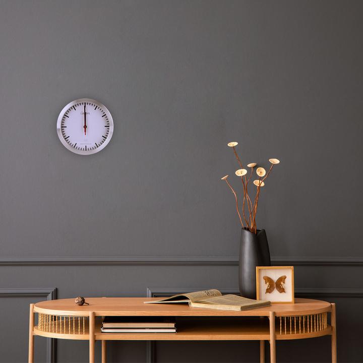 Produktbild Casativo Funk-Wanduhr mit Quarz-Uhrwerk & Aluminiumgehäuse, Ø 25cm (25 cm)