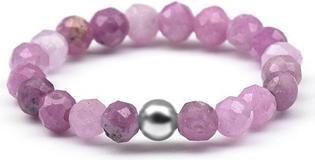 Agato Mineral Ring With Ruby Pol-R12 (52)