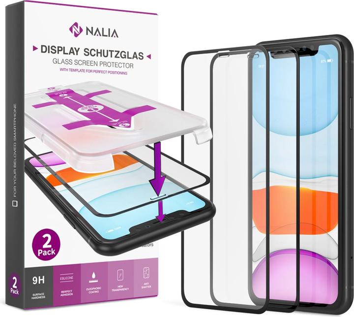 Image du produit Nalia Verre de protection & applicateur - set (2x) (2 pièce(s), Apple iPhone 11 Pro, Apple iPhone X, Apple iPhone XS)