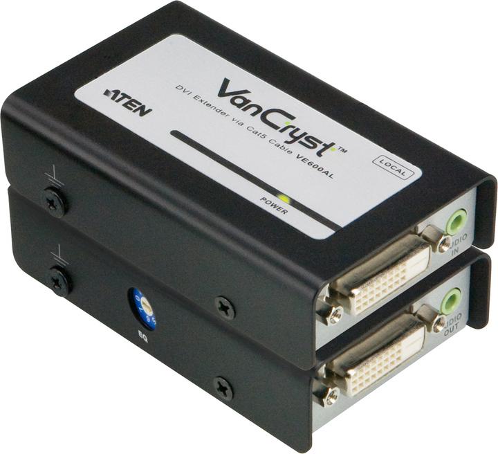Actual product image Aten VE600A, Cable extender DVI to RJ45, transmitter/receiver