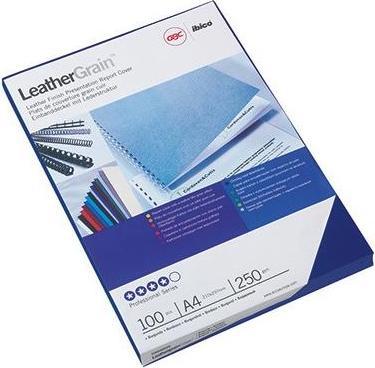 Immagine prodotto GBC LeatherGrain - Cartone A4 100 pz - blu reale