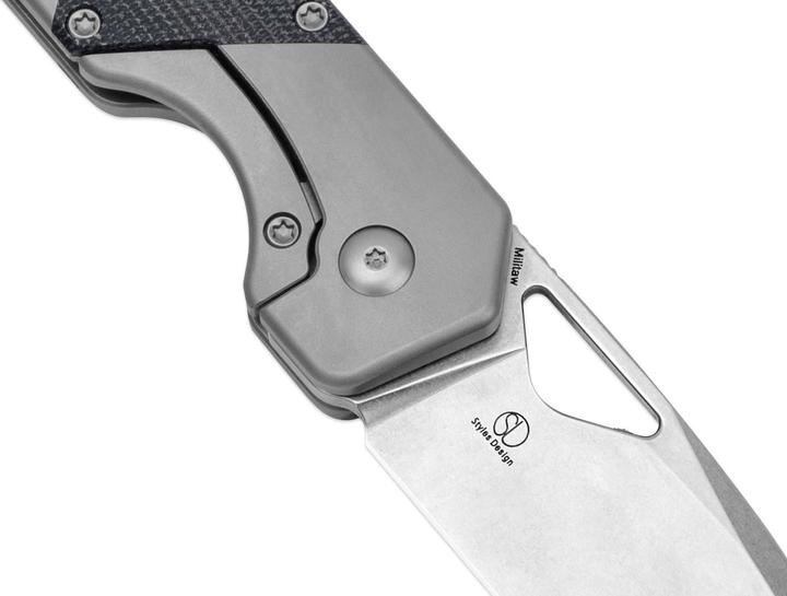 Immagine prodotto Kizer Militaw Titanium Micarta Grigio (8.50 cm)