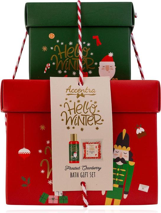 Produktbild Accentra Geschenkset HELLO WINTER in gestapelten Geschenkboxen (Haarpflege set)