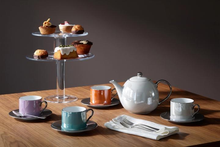 Produktbild LSA Palazzo Teetasse und UT 250ml - himbeere/platin (250 ml)