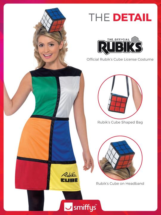 Actual product image Smiffys Rubik's Cube Dress Costume (M)