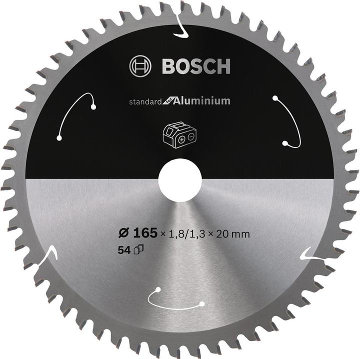 Bosch Professional Zubehör PRO Aluminium cordless circular saw blade, 165 x 1.8 x 20 mm