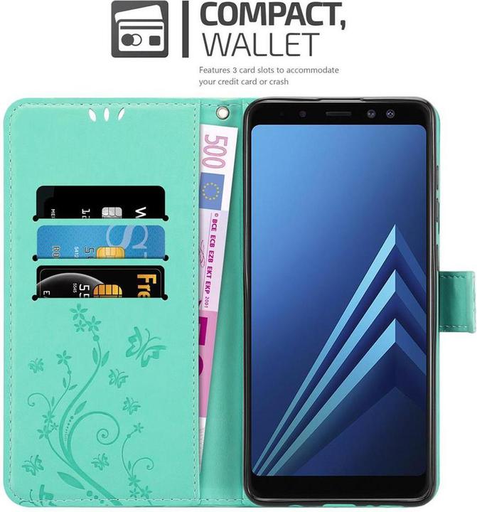 Productafbeelding Cadorabo Bloemen Boekomslag (Samsung Galaxy A8 (2018))
